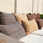 Beige Waterproof Throw Pillow Covers – Set of 2