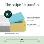 Zinus 10 Inch Green Tea Memory Foam Mattress, Queen