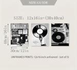 Retro Music Poster Wall Art Set for Home Decor