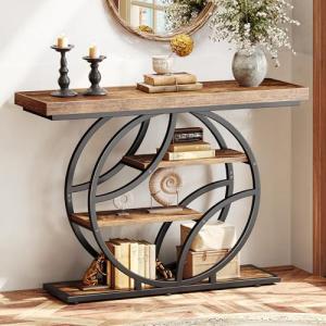 41.3 Inch Rustic Industrial Entryway Console Table