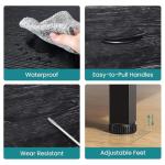 Stylish Black 5-Drawer Dresser with Organizer