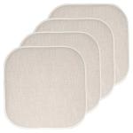 Memory Foam Chair Cushions with Non-Skid Backing, 4 Pack