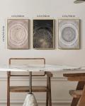 Vintage Wood Tree Rings Wall Art for Home