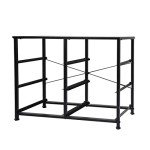 Tall Fabric Dresser with 6 Drawers - Dark Grey