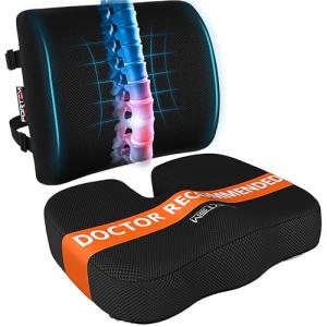 FORTEM Memory Foam Lumbar and Seat Cushion