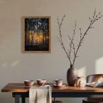 Enchanted Forest Firefly Canvas Wall Art 8x10