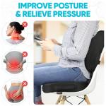 FORTEM Memory Foam Lumbar and Seat Cushion