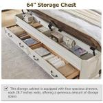 Farmhouse Queen Bed with Storage Bench and Drawers