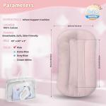 Baby Support Cushion for Tummy Time – Pink