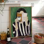 Abstract Woman Canvas Wall Art for Modern Decor