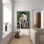 Abstract Woman Canvas Wall Art for Modern Decor