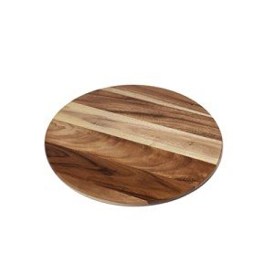 Acacia Wood 20" Turntable Lazy Susan for Dining