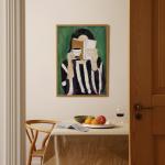 Abstract Woman Canvas Wall Art for Modern Decor