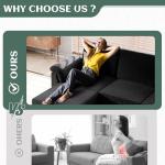 Vongrasig L-Shaped Convertible Sectional Sofa