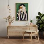 Abstract Woman Canvas Wall Art for Modern Decor