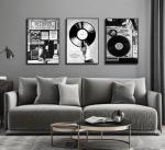 Retro Music Poster Set for Home or Studio