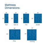 Cool Gel 12 Inch King Size Memory Foam Mattress