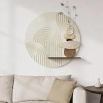 Beige and Brown 3D Textured Wall Art Decor