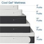 Cool Gel 12 Inch King Size Memory Foam Mattress
