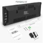 LED Digital Wall Clock with Automatic Dimmer