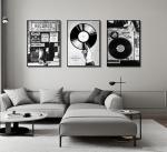 Retro Music Poster Set for Home or Studio