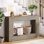 Tribesigns 47-Inch Farmhouse Console Table with Storage