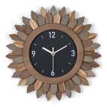 Rustic Boho Sunburst Wall Clock - 12 Inch