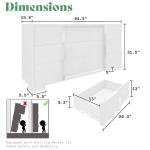 3-Piece White Bedroom Set with Nightstands and Dresser