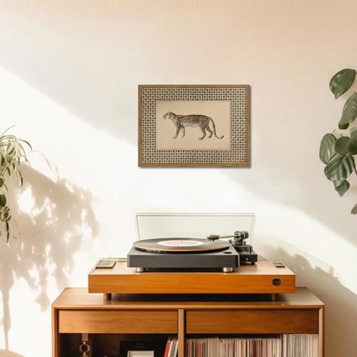 Vintage Leopard Wall Art for Living Room Decor