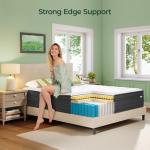 Cooling Hybrid Queen Mattress for Back Pain Relief
