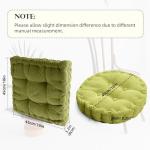 Blue Corduroy Meditation Floor Pillows 2-Pack