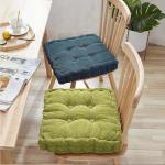 Blue Corduroy Meditation Floor Pillows 2-Pack