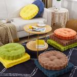 Blue Corduroy Meditation Floor Pillows 2-Pack