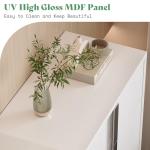 3-Piece White Bedroom Set with Nightstands and Dresser