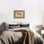 Vintage Leopard Wall Art for Living Room Decor