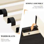 Farmhouse King Size Bed Frame with Fluted Headboard