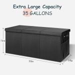 Large Collapsible Toy Box with Dividers - Black