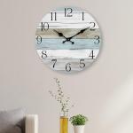 Rustic 8-Inch Silent Battery Operated Wall Clock