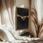 Moody Gothic Holding Hands Canvas Wall Art