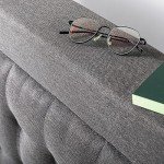 DACHELLE Queen Bed Frame with Tufted Headboard