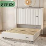 Modern 5-Piece Bedroom Set with Upholstered Bed