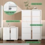 Modern 5-Piece Bedroom Set with Upholstered Bed