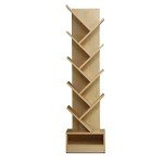 9-Tier Corner Bookshelf - Stylish Display Rack
