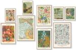 Set of 9 Vintage Eclectic Wall Art Prints