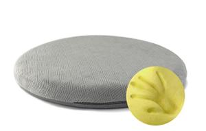 Grey Round Memory Foam Seat Cushion 13 Inch