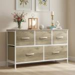 5-Drawer Fabric Dresser for Bedroom and Closet