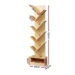 9-Tier Corner Bookshelf - Stylish Display Rack