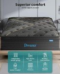 Queen Spring Mattress with Bamboo Charcoal and Euro Top