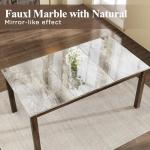 7-Piece Solid Wood Dining Table Set with Chairs