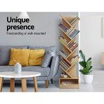 9-Tier Corner Bookshelf - Stylish Display Rack